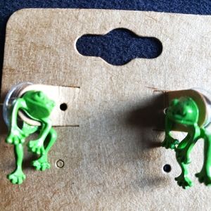 COPY - Frogs hanging out earrings